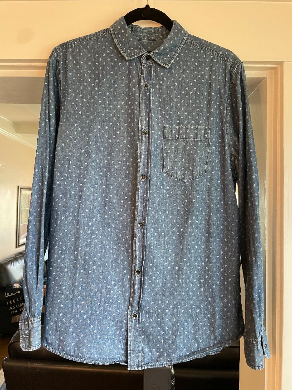1991 by Cotton On Men's Chambray Button Down - M
